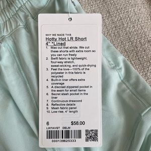 Lululemon Hotty Hot Short